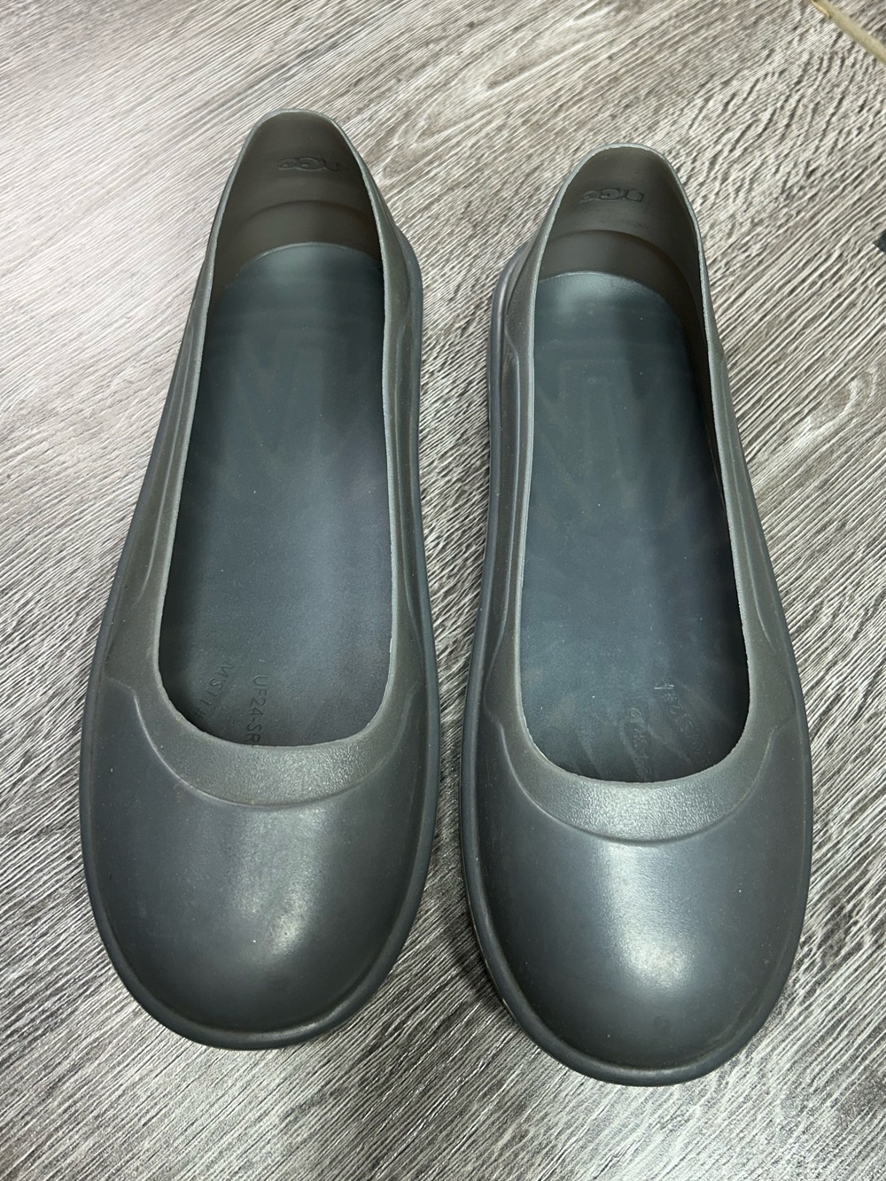 Ugg rubber waterproof shoes cover Matte gray Slip-On